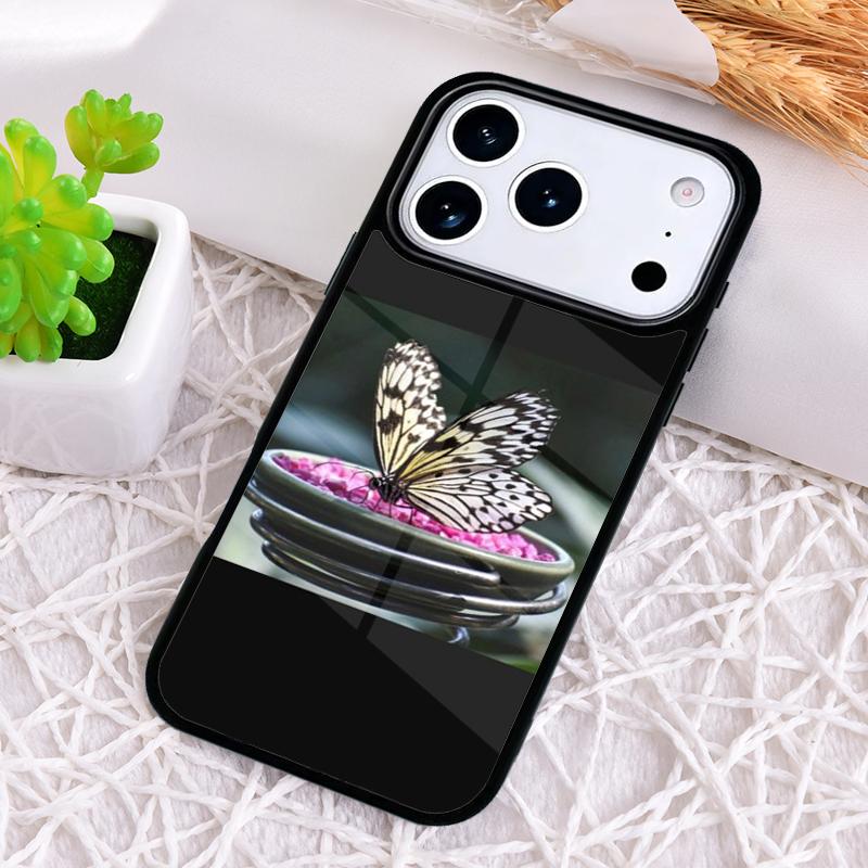 Beautiful Butterfly Phone Case for iPhone 17 Air 16 15 11 12 14 13 Pro Max Shockproof Cover