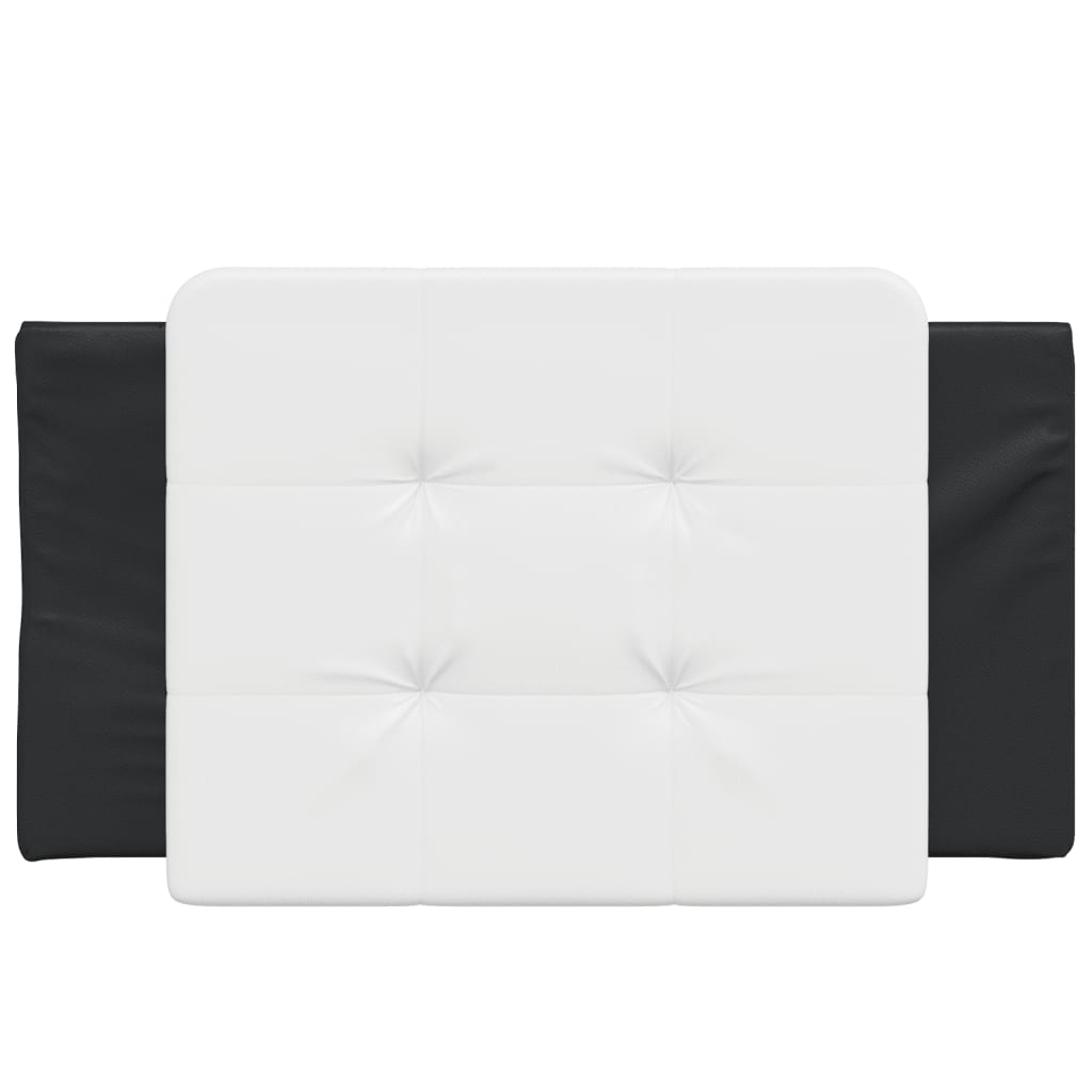 Vidaxl Headboard Cushion, Black and White, 90 Cm, Faux Leather