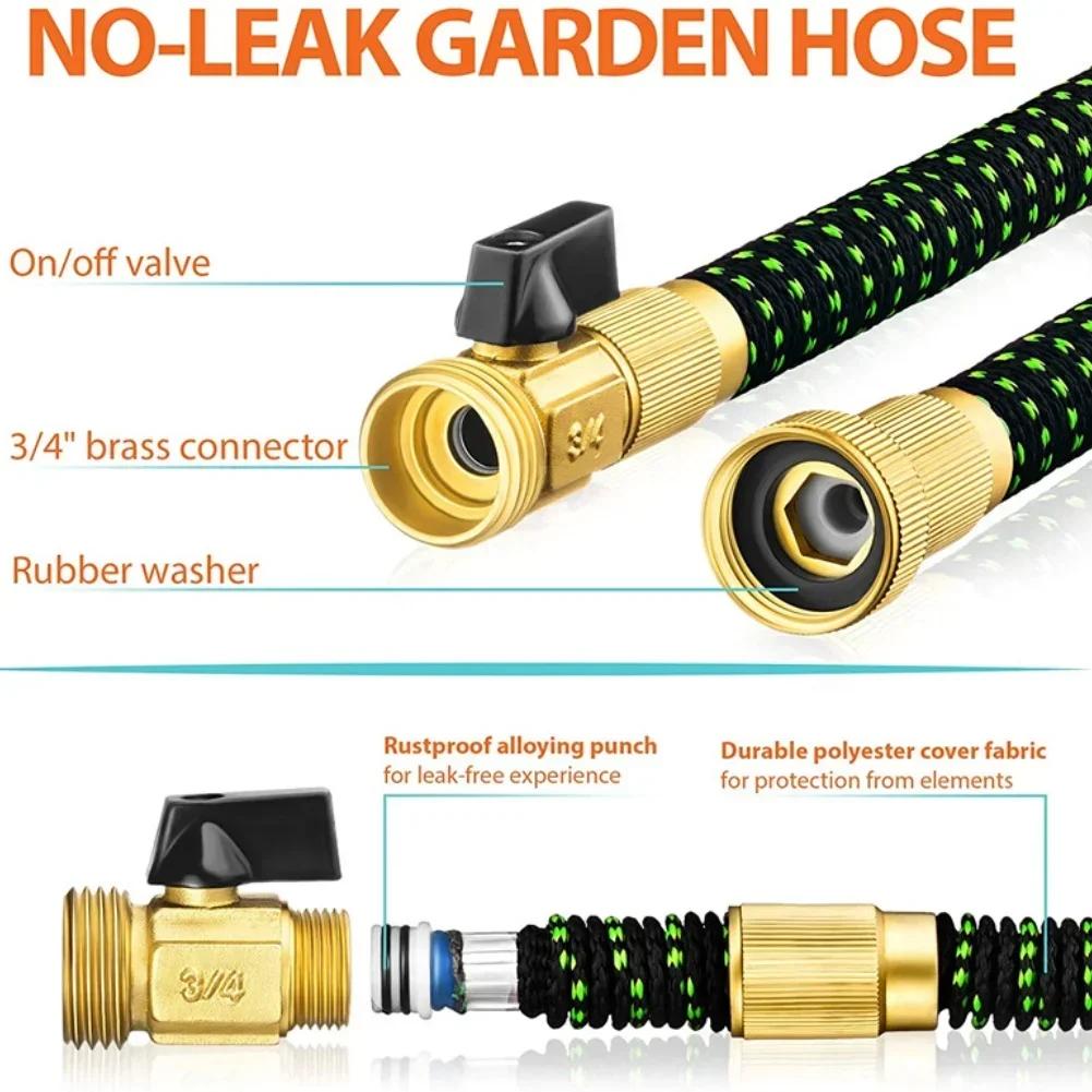 Brass Valve Joint with Telescopic Connector for Garden Watering Hose Lightweight and Easy to Handle Water Control Valve
