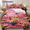 Despicable Minions Wallpapers Threepiece Set 1 Duvet Cover 2 Pillowcase Without Core Duvet Cover And Pillowcase Christmas Birthday Gift