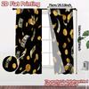 2pcs, 2D FLAT PRINTING Curtains (Without Rod) MoneyRain Chic Pattern Curtains Fabric Curtains Holiday Decorative for Living
