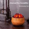 Charcoal Flame Humidifier, Aromatherapy Essential Oil Diffuser, 300Ml Mist Ultrasonic Humidifier For Bedroom,Office Night Light