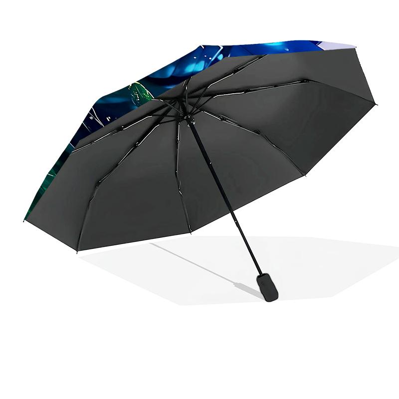 Sa-kura Adventure Automatic Folding Umbrella - 8-Rib Travel Umbrella with Auto Open/Close & Portable, Gift for Christmas, Birthdays