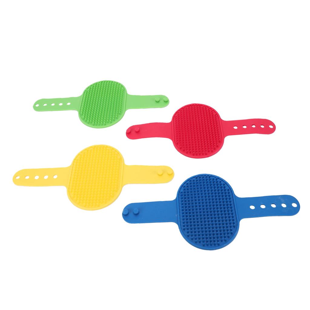 4pcs Cat Self Groomer Brush Silicone Adjustable Wall Corner Cat Massage Brush for Long Short Hair Kittens Four Pack