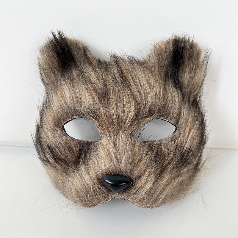 Mănuși de pluș Cosplay – Gheară de urs și lăbuță de pisică, cu degete tăiate – Accesorii drăguțe de Halloween