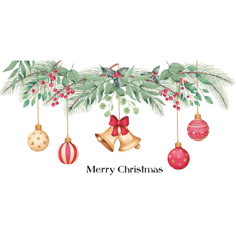 Christmas Decorations Wall Stickers Merry Christmas Signs Removeable Wall Window Decals for Home Decor Kids Room Holiday Party