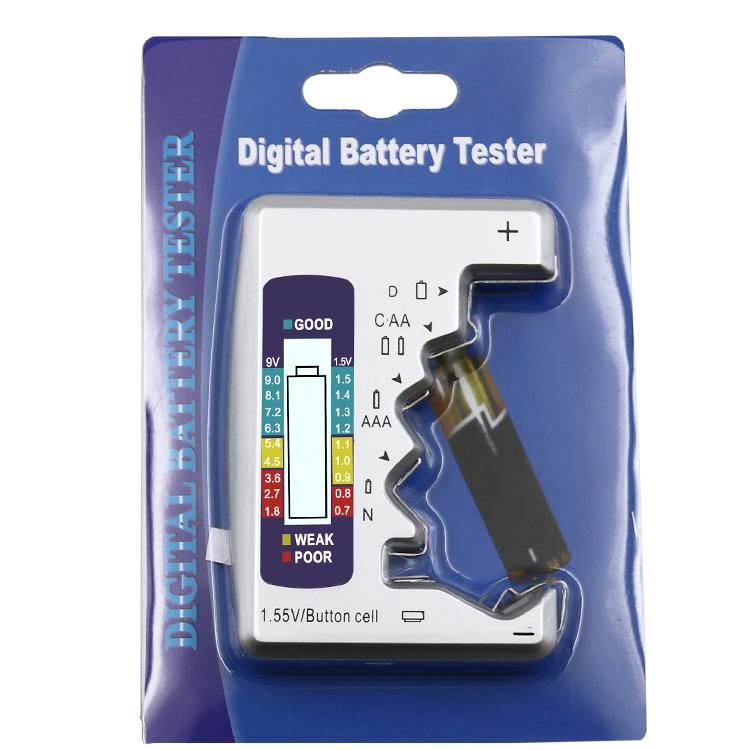 Digital Battery Tester Checker Battery Capacity Tester For C D 9V AA AAA 1.5V Lithium Battery Power Supply Measuring Instrument