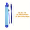 10000 Gallon Outdoor Personal Water Filter, Ultra-Light 0.01 Micron 4-Stage Filter System Portable Water Purifier Survival Straw