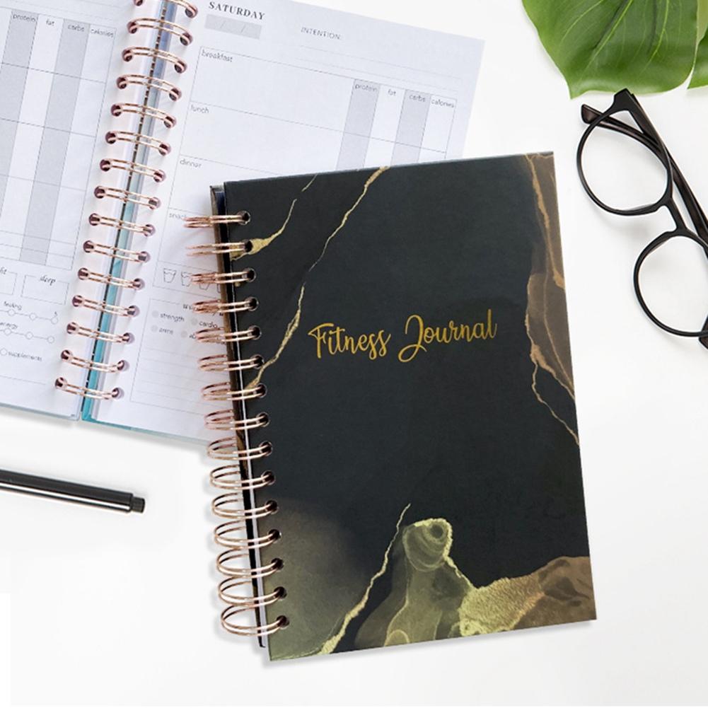 DL-Workout Fitnessjournal Planer, Täglicher Wöchentlicher Nicht-Datierter Planer, Notizbuch Für Fitness Und/Ernährungsjournal/Planer