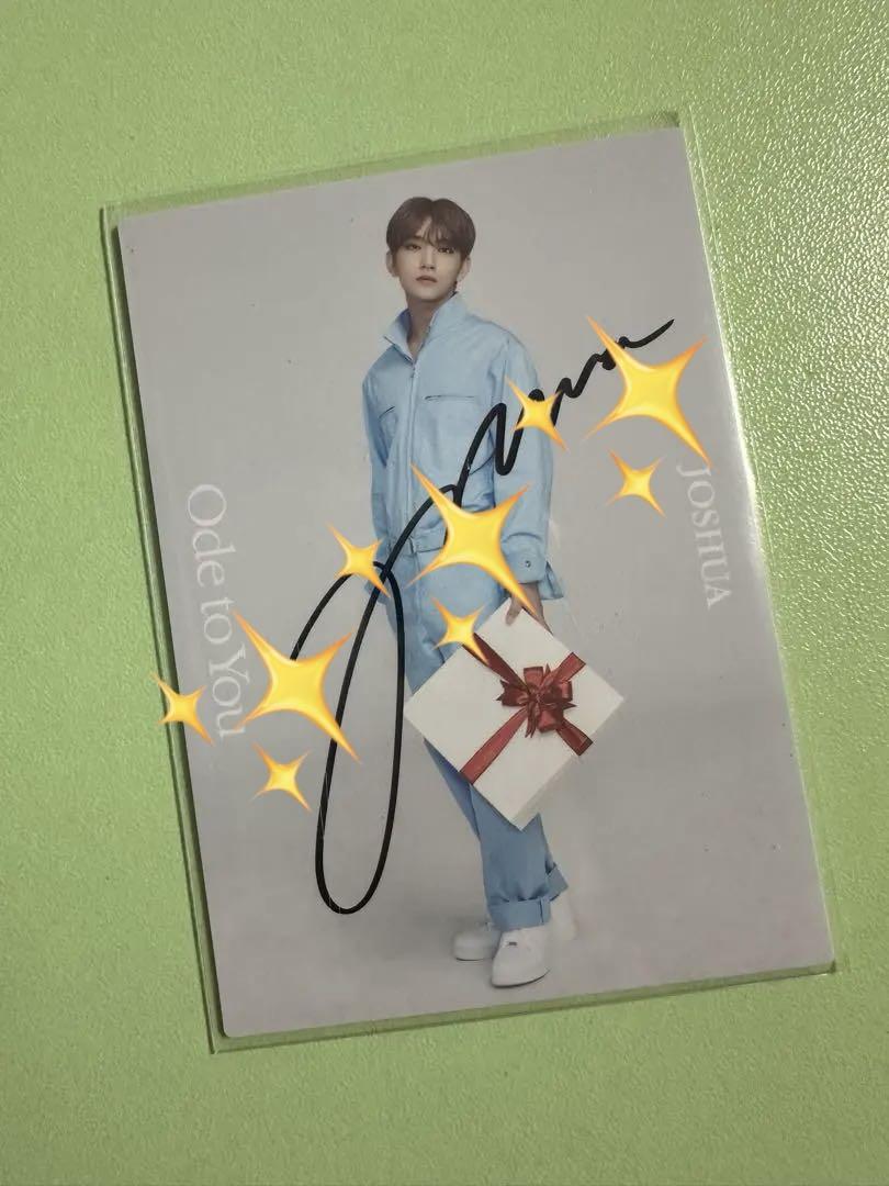 

[USED] SEVENTEEN Joshua autographed trading card Ode to You