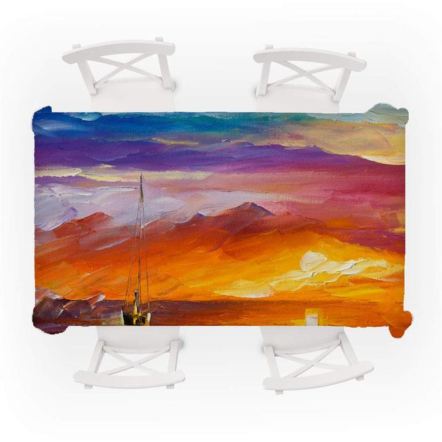 Meistverkaufte Van-Gogh-Ölgemälde-bedruckte Tischdecke, modisch, schlicht, für Zuhause, Couchtisch, Tischdecke, Anti-Fouling-Tischdecke