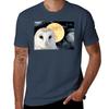 Barn Owl Bird Modern Country Art Modern Cottage Chic Art A493 TShirt Work Duty Casual TShirt