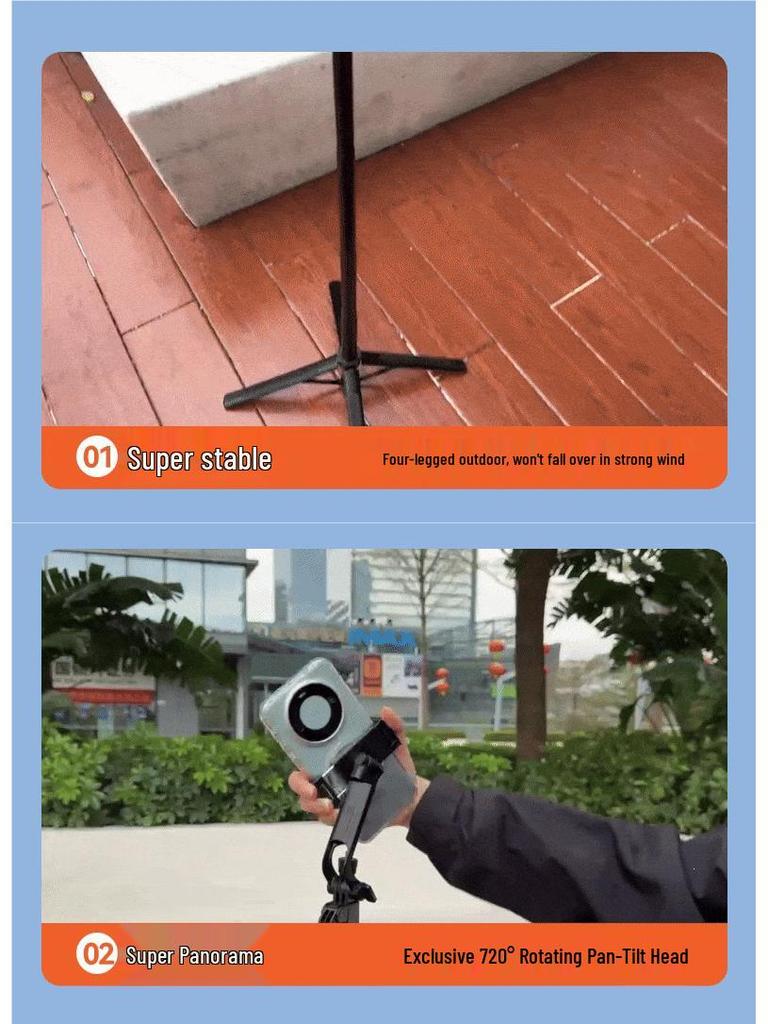 2026 Dual-Machine Selfie Stick & Tripod for Concerts and Travel