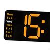 LED Electronic Clock with Time Date Week Temperature Display Silent for Cafe