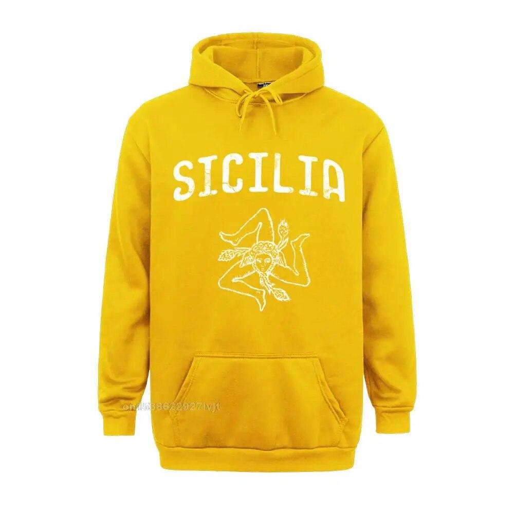 

Sicilia Италия Sicily Sicilian Siciliano Italia Итальянская толстовка с длинными рукавами Удобные топы Толстовка Хлопок Толстовки унисекс Толстовка унисекс 4XL