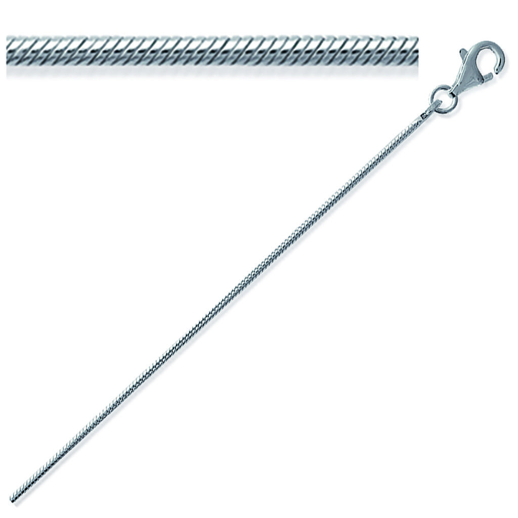 Les Trésors De Lily [C7440] - Silver 'Snake' Silver Bracelet - 18 Cm 1 Mm