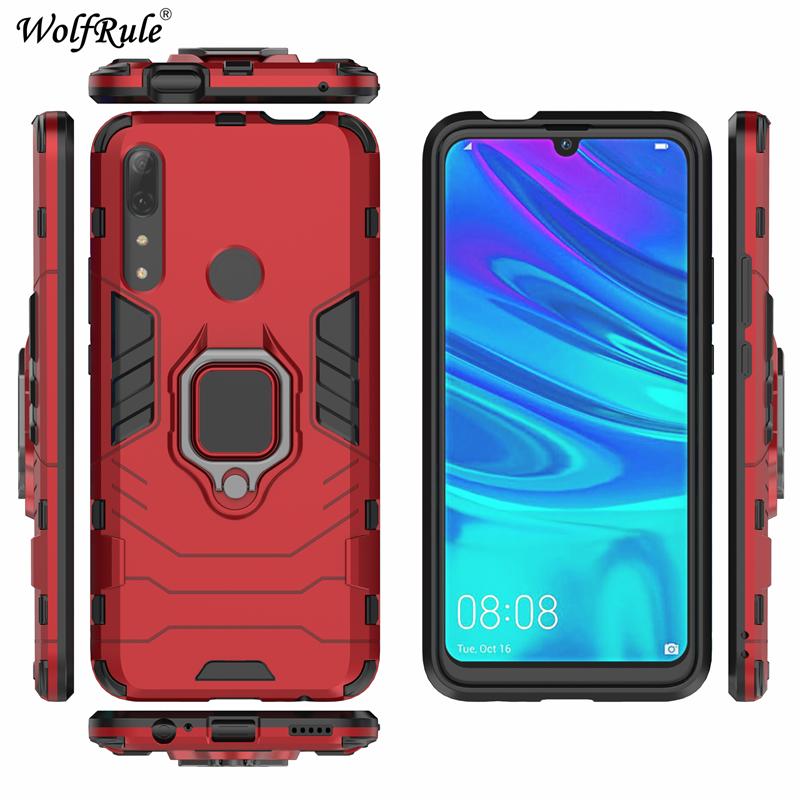 Halter Magnetische Hülle Für Huawei Honor 9X Hülle Honor 9X Langlebige Metallring Ständer Abdeckung Für Huawei Honor 9X STK-LX1 Hülle Wolfrule