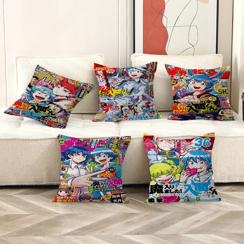 Anime Welcome To Demon School! Iruma Kun Personalized picture text home decorative pillows Household Gifts 45x45cm