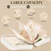 Travel Jewelry Organizer Bag Transparent Zippered Velvet Pouch Earring Ring Necklace Storage Case with Detachable Pages