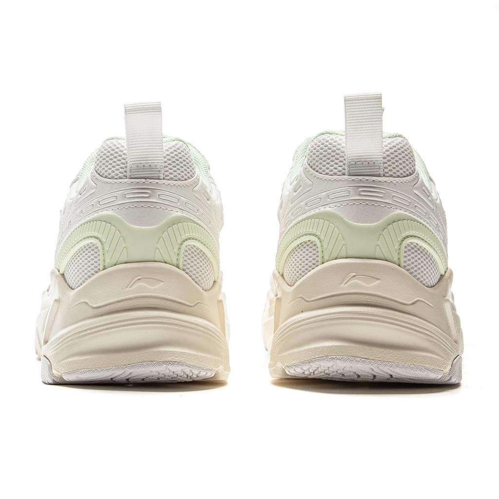 New LiNing Meteor 2K Slip Resistant, Abrasion Resistant, Breathable Low Top Chunky Sneakers Women's Mist White AGCV114-1