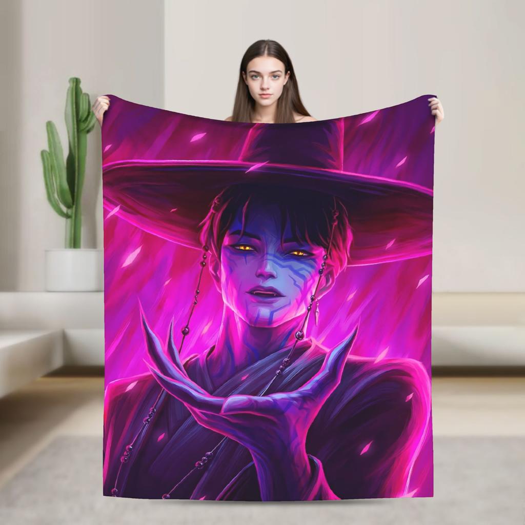 Super Soft Blanket Decorative K-Pop Demon Hunters Hot Anime  Throw Blanket  Flannel Bedspread For Couch Bed Sofa Bed Cover