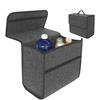 1pc Car Storage Felt Box For Dark Gray Anti Slip Storage Tools Towels Car Accessories Universal Foldable High-Quality Felt Box