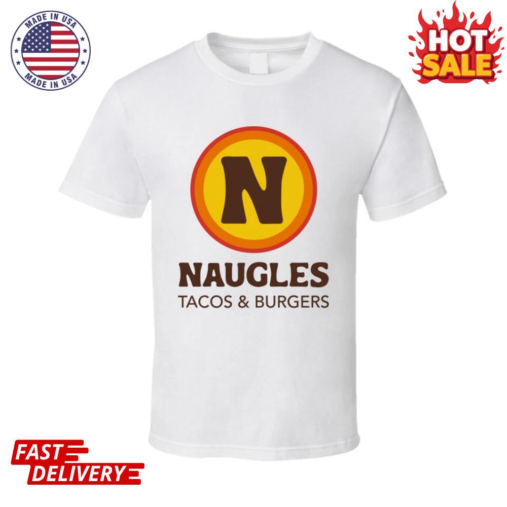Naugles Classic Retro Fast Food Restaurant Logo Fan Foodie Food Inspired T Shirt Unisex T-Shirt XXL