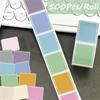 500Pcs/Roll Pure Color Rectangle Tag Kids Rewards Stickers - DIY Scrapbooks Album Decor Sealing Label Decals