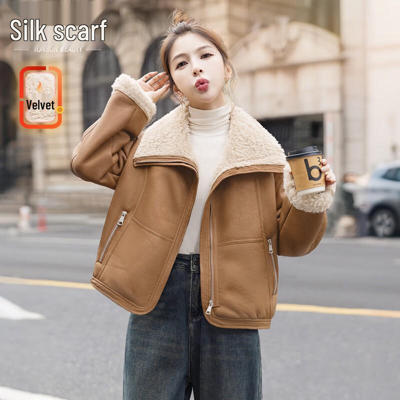

Sybyl She Women s Fashion Winter Faux Leather Jacket M