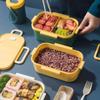 Double Layer Lunch Box Portable Compartment Bento Box Microwavable Food Container Picnic School Bento Lunchbox for Kids Children