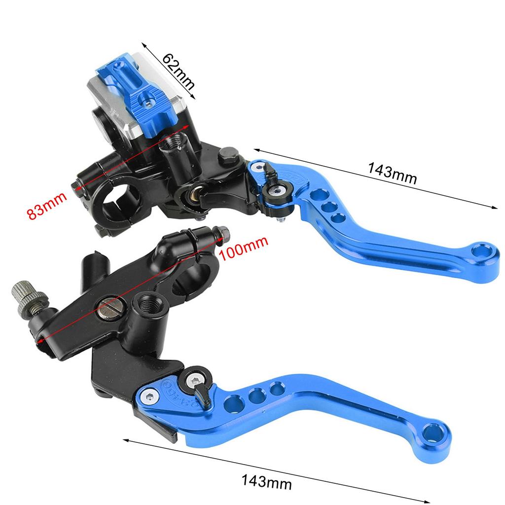 1 Pair 7/8"(22mm) Universal Motorcycle Brake Clutch Master Cylinder Reservoir Levers Universal Master Cylinder Levers