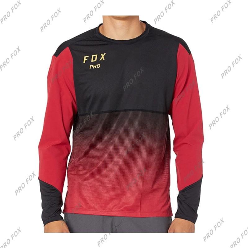 Maillot de Ciclismo de Manga Larga de Secado Rápido para Hombre Transpirable para Bicicleta de Montaña, Carretera, Todoterreno, Camiseta de Competición, Ropa Deportiva para Exteriores