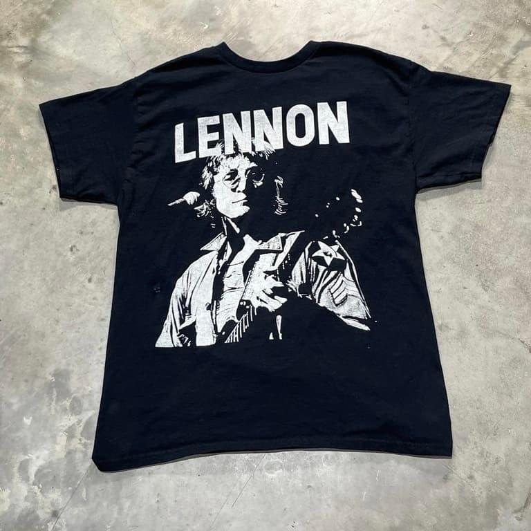Vintage John Lennon Tshirt Graphic Tee Black cotton S5XL PA9252 Unisex T-Shirt XXL