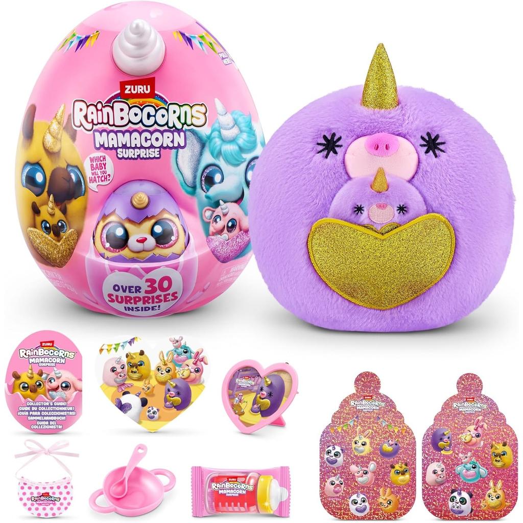 Rainbocorns Mamacorn Überraschungsspielzeug, Regenbogen-Einhorn-Blindbox, Sammelgeschenk für Kinder, Mädchenspielzeug, Mystery-Ei
