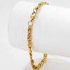 Fashion 18k Gold 4MM Chain Bracelets Men Jewelry Charm Women Lady Wedding Party Gifts Bohemia 20cm
