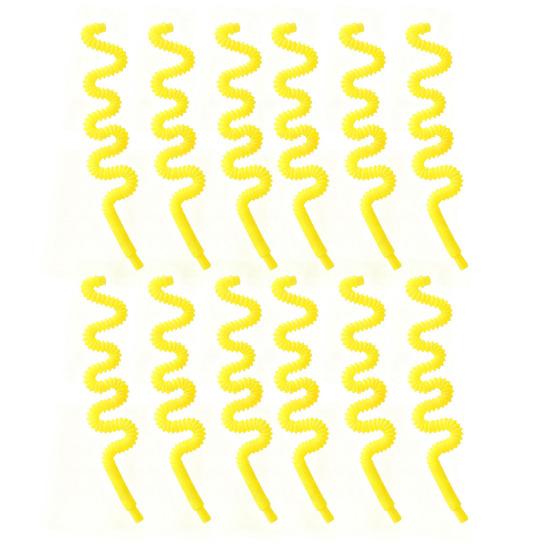 Renkli Spiral Bükülebilir Pipetler 6mm Yeniden Kullanılabilir Gıda Sınıfı Plastik Pipet Doğum Günü Partisi Ev Seyahat İçin Esnek İçme Pipetleri