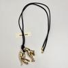 Elegant European & American Leopard Necklace - Luxurious Drip Oil Sweater Chain for Women, Versatile High-End Accessory