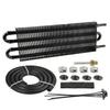 5/16-inch Transmission Oil Cooler, 4-channel Finned Tube Cooler Kit With 5/16-inch Inner Diameter Transmission Cooling Lines