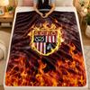 Flannel BlanketStoke City Football Warm Soft Throw Blanket for Indoor Sofa Bed Living Room Use