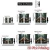 2D flat Photography Backdrop Popular Party Party Backdrop Cozy Forest Tent 100% Polyester Anniversary for Suitable for