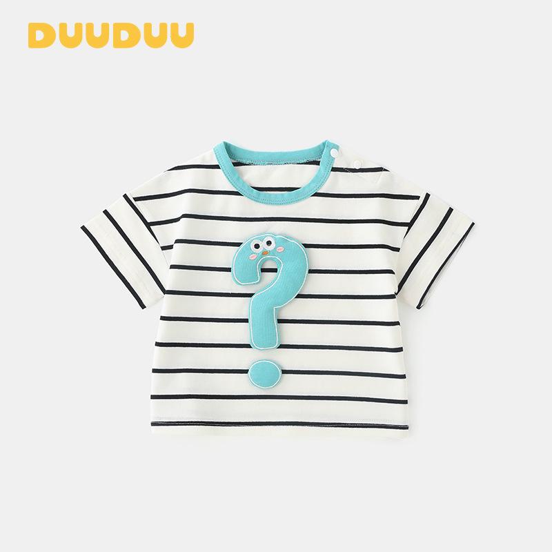 

DUUDUU 2025 Summer Korean Style Boys Short-Sleeved Baby Top & Shorts Set 90 cm