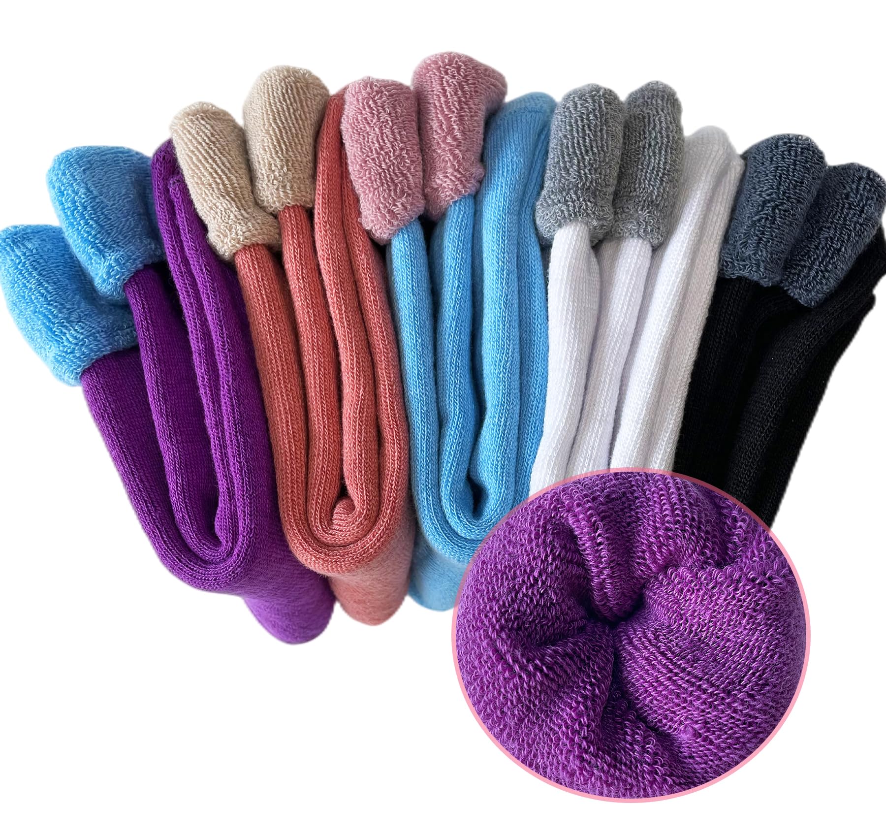 

VoJoPi Warm Socks and Set of Fluffy Winter Fleece Socks Stylish and Perfect for and Commuting Women s - Thick, Warm, Cold-Proof - 5-Pair - Cute,