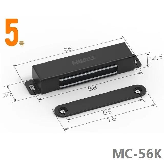 with 4 x Screws Black Door Magnetic Catch,Cabinet Furniture Closet Catches Latch with Strong Magnetic,Made of Stainless Steel