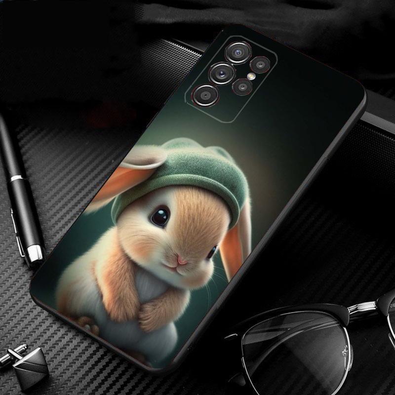 Phone Case For Samsung Galaxy S26 S25 S24 S23 S22 S21 Ultra S24 S23 S22 S21 S25 Plus S24 FE Rabbit Animal
