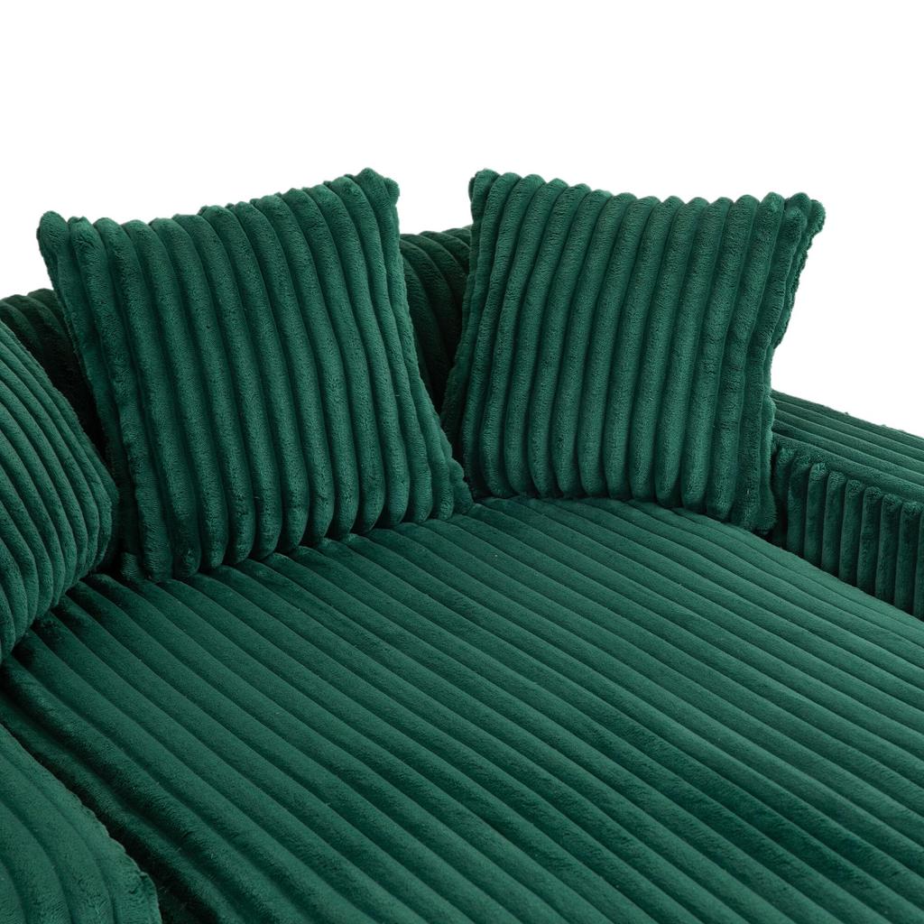 Modern Rope Sleeper Sofa Cloud Sofa, 3 Soft Pillows, Comfortable Single-seat Floor Sofa