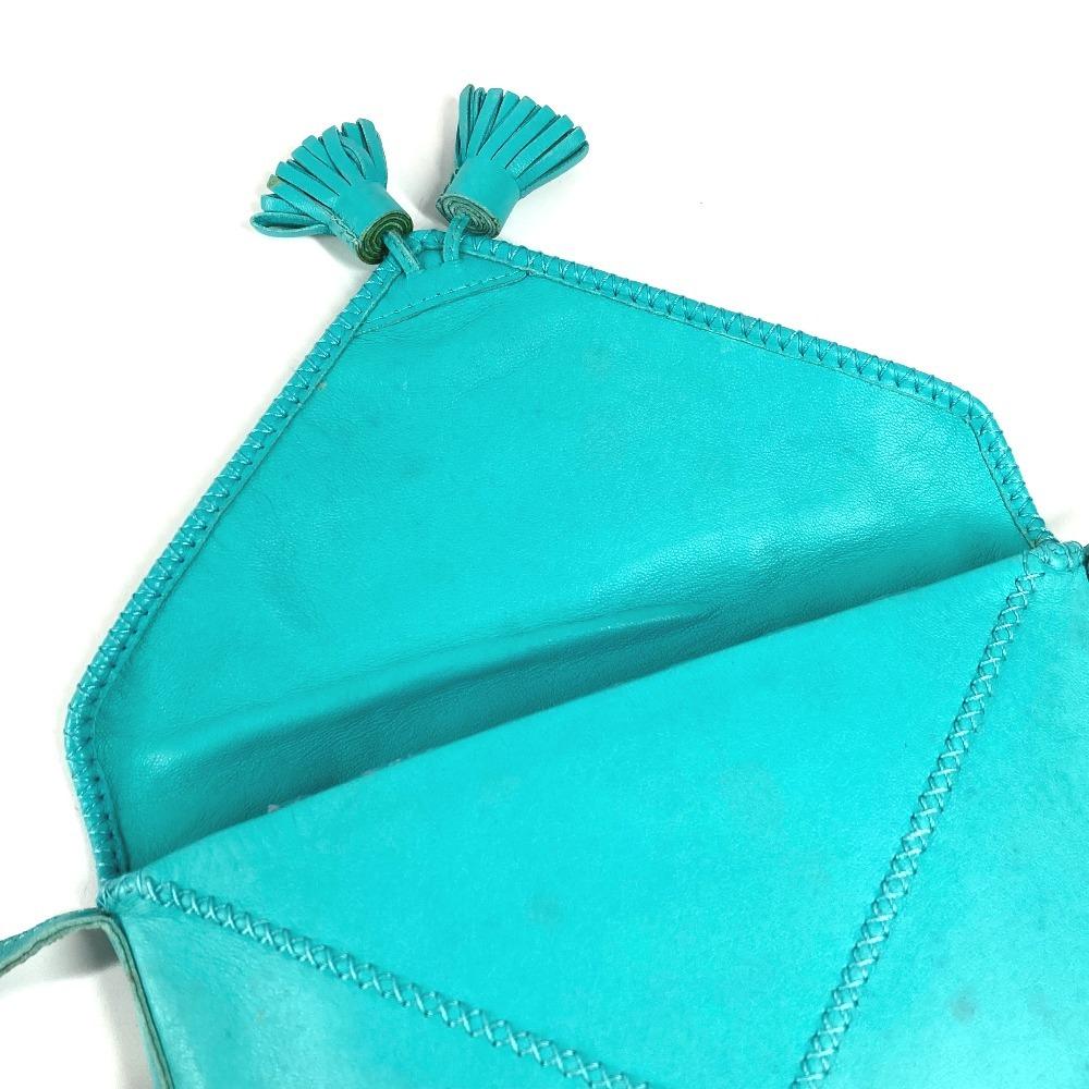 HERMES Tassel fringe Sack pom-pom Bag Crossbody Pochette Shoulder Bag