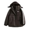Black Down Cotton-padded Clothes for Women's Winter New Korean Version Loose Student Thickened Cotton-padded Clothes