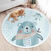 Cartoon Round Carpet for Kids: Living Room, Sofa, Coffee Table, Bedroom Cushion, Hanging Basket, and Chair Floor Mat