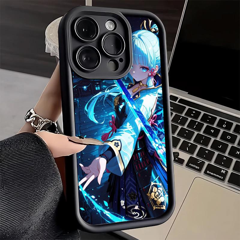 Phone Case for iPhone 17 Air 16E 15 16 Pro Max Genshin Impact Kamisato Ayaka Cover 14 Plus 13 12 Mini Soft Shell Silicone Fundas