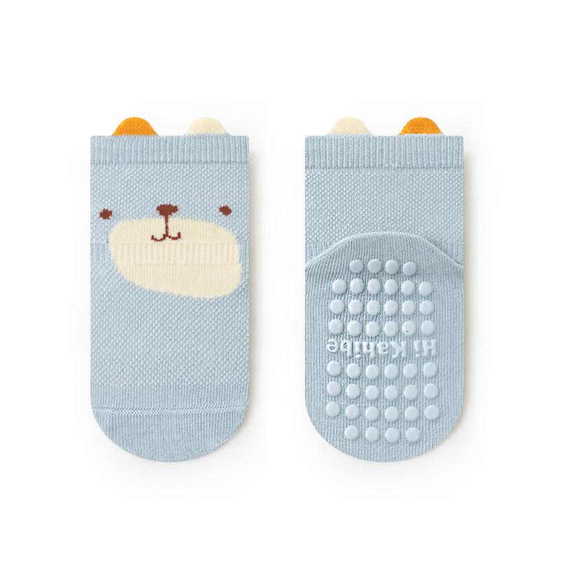 0-5Years Korean Cute Mesh Socks Summer Thin Cotton Boneless Baby Socks For Girls And Boys Children Toddler Non-slip Floor Socks